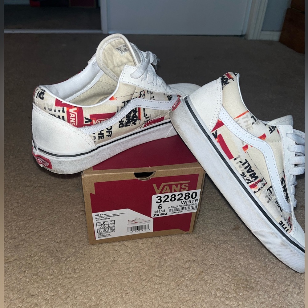 Off white Vans with original box
